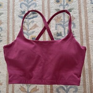 Alphalete Cross-Back Sports Bra - Deep Pink